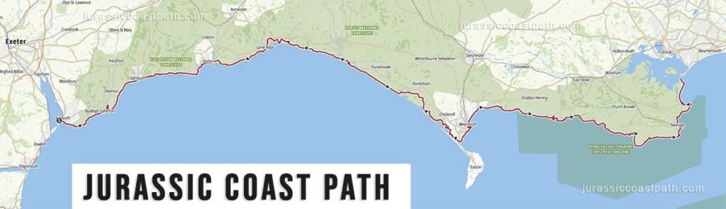 Jurassic Coast Path Map